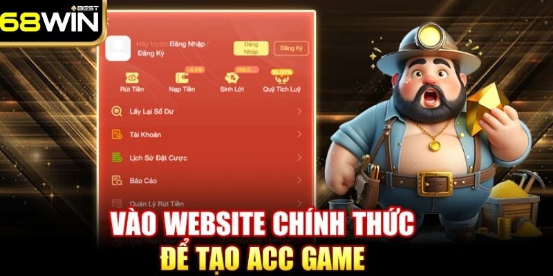 Hướng Dẫn Đăng Ký 68WIN - Mở Tài Khoản Chỉ Trong 3 Phút 2 Hướng dẫn đăng ký với đầy đủ dữ liệu